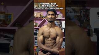 21 Days Out To ICN GOA SUPER SHOW icn shorts gym motivation minivlog telugufitness [upl. by Ttenrag]