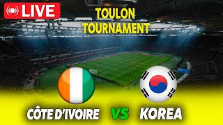 🔴 LIVE  COTEDIVOIRE vs KOREA  Toulon Tournament match today  Game play PES 21 [upl. by Kciredorb]