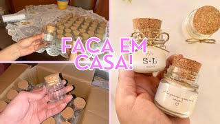 Como fazer MINI VELAS aromáticas para lembrancinha [upl. by Koffman]