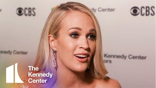 Carrie Underwood on Linda Ronstadt  2019 Kennedy Center Honors Red Carpet [upl. by Akcimahs]