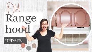 How To Repaint A Range Hood  Easy Kitchen Range Hood Upgrade  Spray painting a range hood [upl. by Laet]