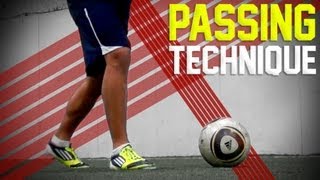 Passing Technique  Soccer Tips  Soccer Drills [upl. by Anirtik813]