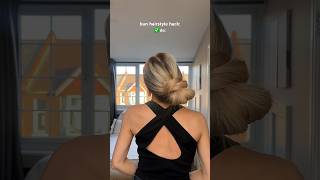 for when you want a tidier messy bun 🤍✨ bunhairstyle hairstylehack hairtutorial [upl. by Ttehc264]