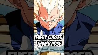 EVERY Cursed Thumb Pose in Dragon Ball Z and Super dragonball goku dbz [upl. by Javed]