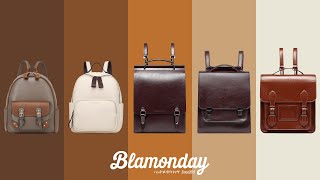 Blamonday レディース 本革 リュックビジネスバッグ デイパック 通勤 出張 通学 a4 3way 防水 パソコン収納 大容量 ハンドメイド おしゃれ シンプル [upl. by Rockwood]