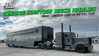 Sickest Race Hauler Ever Custom Peterbilt with a 5150 trailer [upl. by Norval887]