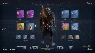 ASSASSINS CREED ORIGINS EEYOO SEKEDOO AAT  ANCIENT MECHANISM  HAUERIS NOME GOLD QUESTION MARK [upl. by Eniawed]