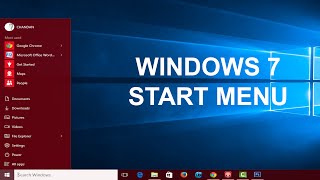 How to Bring Windows 7 Start Menu for Windows 10 Customize Start Menu like Classic [upl. by Enibas]