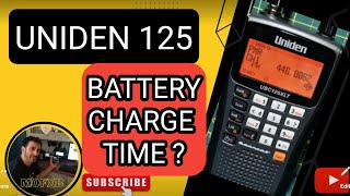 UNIDEN 125XLT SCANNER  BATTERY CHARGE TIME [upl. by Eimmac]