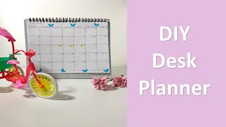 How To Make Monthly Planner  DIY Desk planner 2021 Budget Planner [upl. by Aelanna]