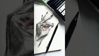 Art Metal Mechanical Pencil Set  Four Candies  Eye Sketch  Charcoal Drawing  Jasvir Kambo [upl. by Eimrots]