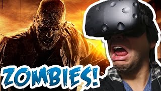 🔞 ¡Mi PRIMER ACCIDENTE con Realidad Virtual MATANDO ZOMBIES 😱  HTC Vive [upl. by Nahshun]