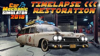 Ecto 1 Ghostbusters Car Restoration  Car Mechanic Simulator 2018 [upl. by Torrin]