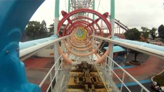 Ultra Twister Roller Coaster POV Front Seat Togo Shuttle Mitsui Greenland Japan HD 1080 [upl. by Ahsele666]