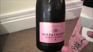 Moet amp Chandon Rose Imperial Pink Champagne Uber Unboxing  celebrating 1 million [upl. by Divadnoj190]