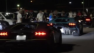 爆音を轟かせながら続々と集まるランボルギーニ集団‼ランボルギーニ アヴェンタドール lamborghini Aventador [upl. by Pollack]