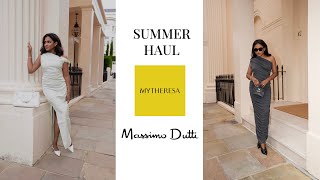 A huge MYTHERESA and MASSIMO DUTTI Summer Try on Haul [upl. by Annehs]