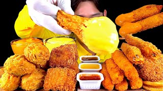 ASMR 바삭 치필링 후라이드 닭다리🍗대게다리튀김 함박튀김 새우튀김 치즈 찍먹방 Fried Chicken Nuggets Fried Shrimp Fried Meat MuKBang [upl. by Labors]