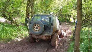 Nissan Patrol vs Nissan Terrano vs Ford Maverick Offroad Mammutpark 26517 [upl. by Solenne]