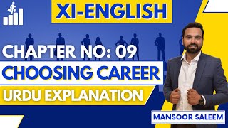 CHOOSING CAREER Urdu Translation  UNIT 9 XI ENGLISH NEW BOOK [upl. by Leik]