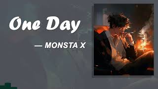 One Day — MONSTA X 【Ill Think Of You Every Step Of The Way】（Lyrics） [upl. by Sillyrama]