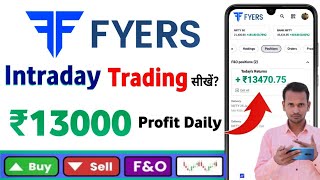 How to place Intraday Order in Fyers  Fyers me Intraday Shares kaise kharide [upl. by Agnizn]