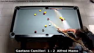 Gaetano Camilleri vs Alfred Mamo  Euro O60 Ranking Tournament 4  Quarter final [upl. by Winne275]