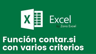 Función CONTARSI con varios criterios en Excel QuédateEnCasa y aprende Conmigo [upl. by Amehr1]