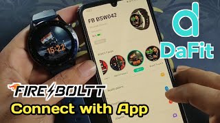 da fit smart watch how to connectfire boltt smartwatch connect to phone [upl. by Vastah]