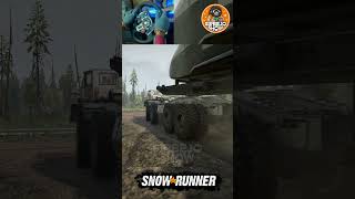 Towing a Giant Aircraft Offroad snowrunner snowrunnerindonesia shorts logitechg29 gameplay [upl. by Ayotel]