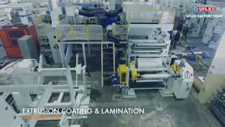 Extrusion Coating Lamination Machine Another First Engineered by Uflex [upl. by Aneram]