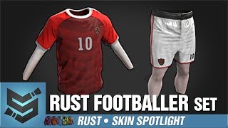 Rust Skin Spotlight • Rust Footballer Set TShirt Shorts [upl. by Pammie399]