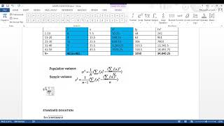 VARIANCE AND STANDARD DEVIATION GROUPED DATA [upl. by Len]