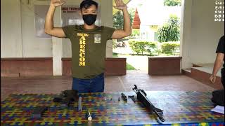 Assemble and disassemble M16a1 assault Rifle [upl. by Elyod]