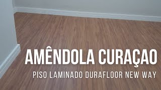 Piso Laminado Durafloor New Way Amêndola Curaçao  Piso Nobre [upl. by Nyraf]