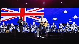 Paul McCartney with the WAPOL Pipe Band  Mull Of Kintyre Live at nib Stadium Perth  02122017 [upl. by Nolek]