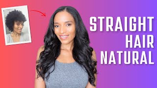 Why My Type 4 Natural Hair Grows Faster Straight  Straight Hair Natural [upl. by Doownelg]