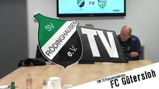 SVRTV  Pressekonferenz FC Gütersloh [upl. by Lona562]