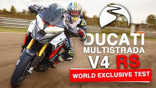 Ducati Multistrada V4 RS 2024 REVIEW  192hp adventure bike [upl. by Acissehc]