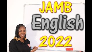 JAMB CBT English 2022 Past Questions 1  22 [upl. by Meldoh]