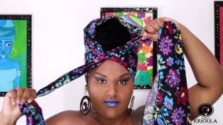 TUTORIAL Turbante by Boutique de Krioula [upl. by Hinman]