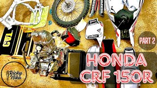 Rebuilding Honda Crf 150r Part 2 disassemble Desarme de Moto [upl. by Magnien90]