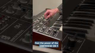 Oberheim OB1 Wicked Grimey Bass Patch Sound One analogsynth [upl. by Aeriell266]