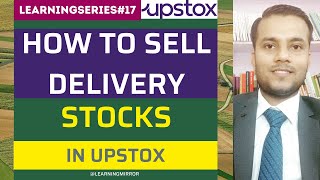 How to sell Delivery Stocks in Upstox  How to sell Holdings Stocks in Upstox [upl. by Bakki]