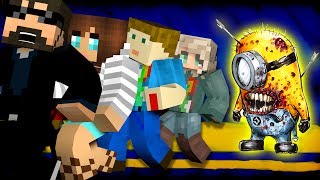 THEY ARE SO SCARY Minions MURDER RUN in MINECRAFT [upl. by Kcirre]