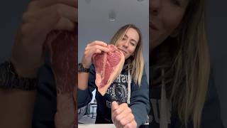 Secret for best steak carnivorelifestyle food carnivore steak carnivorediet carnivorewomen [upl. by Atteuqahs107]