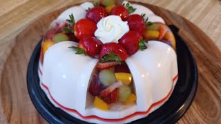 Gelatina de tres leches con fruta [upl. by Resay]