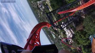 Tigris Front Seat POV  Busch Gardens Tampa Bay [upl. by Nodnal]