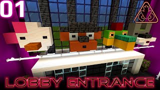 Minecraft FNAF Map 1 Security Breach Lobby Entrance  Building Freddy Fazbears Mega Pizzaplex [upl. by Dino]