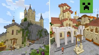 Minecraft Builds Breathtaking Medieval Town [upl. by Lalage]